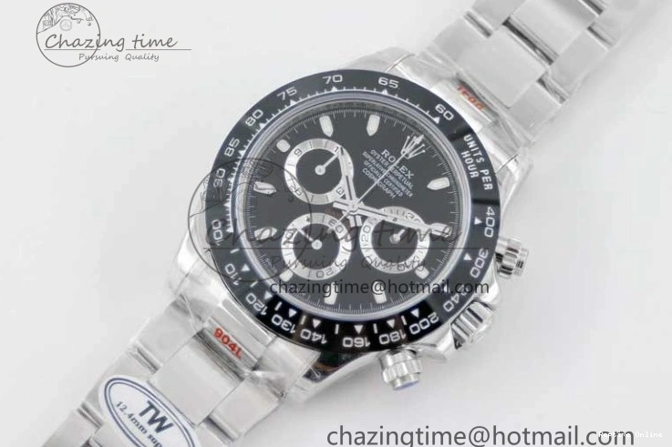 0420 Daytona 116500 SS TWF 1:1 Best Edition 904L Steel Black Dial on SS Bracelet A EasyCare 2407